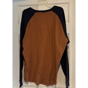 Red Head Shirt Adult 2XL Blue Orange Henley Workwear Outdoors Camping